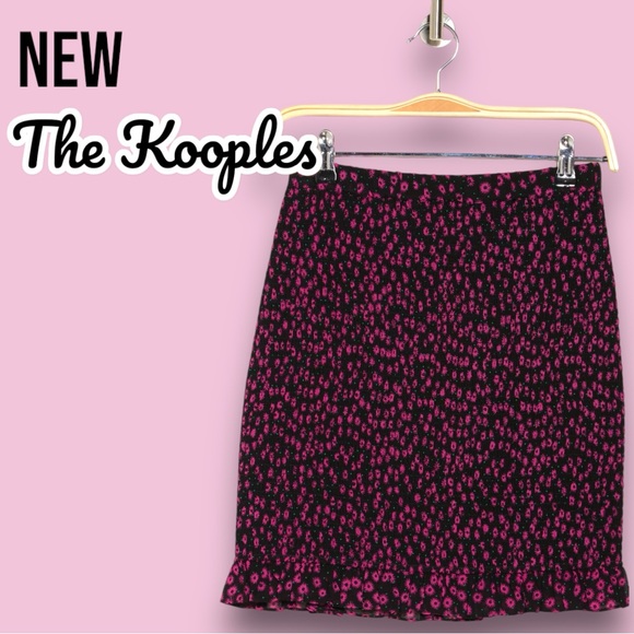 New The Kooples Ditsy Flower Mini Skirt - Picture 4 of 8